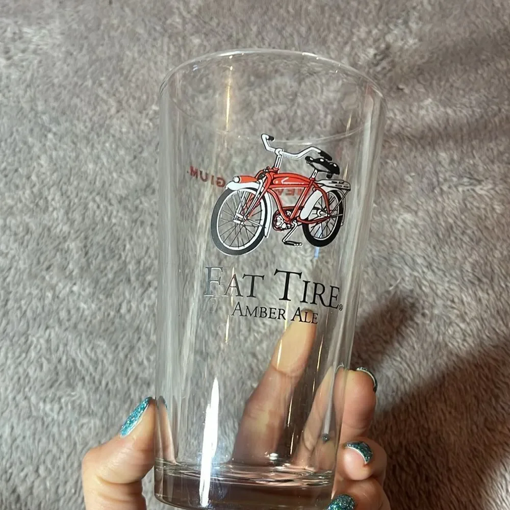 Fat tire beer glass